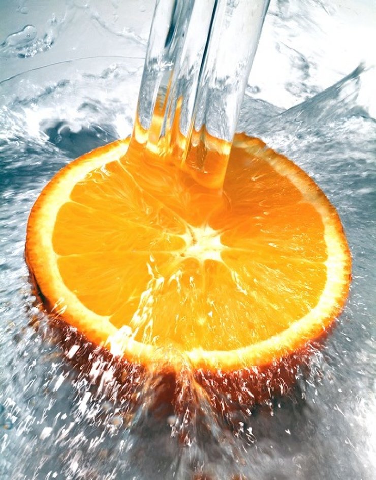 Φρούτα, λαχανικά και νερό