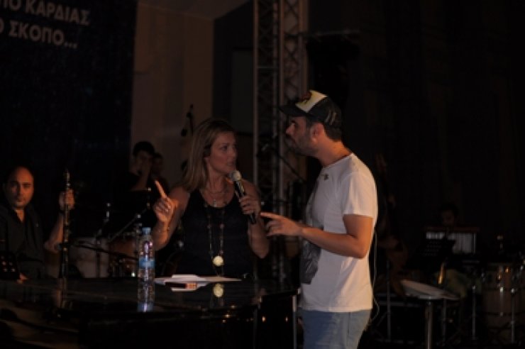 Νατάσα Θεοδωρίδου, Γιώργος Θεοφάνους, Γιώργος Παπαδόπουλος: Λίγο πριν την έναρξη της μεγάλης συναυλίας!