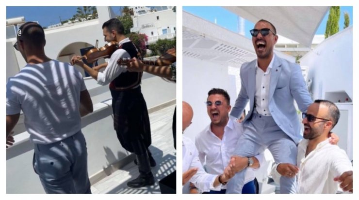 Φραγκούδη – Δημητριάδης: Τα πρώτα στιγμιότυπα από τα στολίσματα του γαμπρού! 