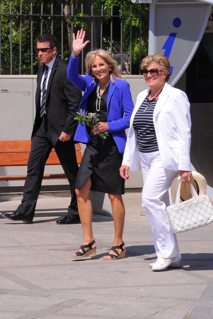 Άντρη Αναστασιάδη και Τζιλ Μπάϊντεν στο κάστρο της Λεμεσού [εικονες]