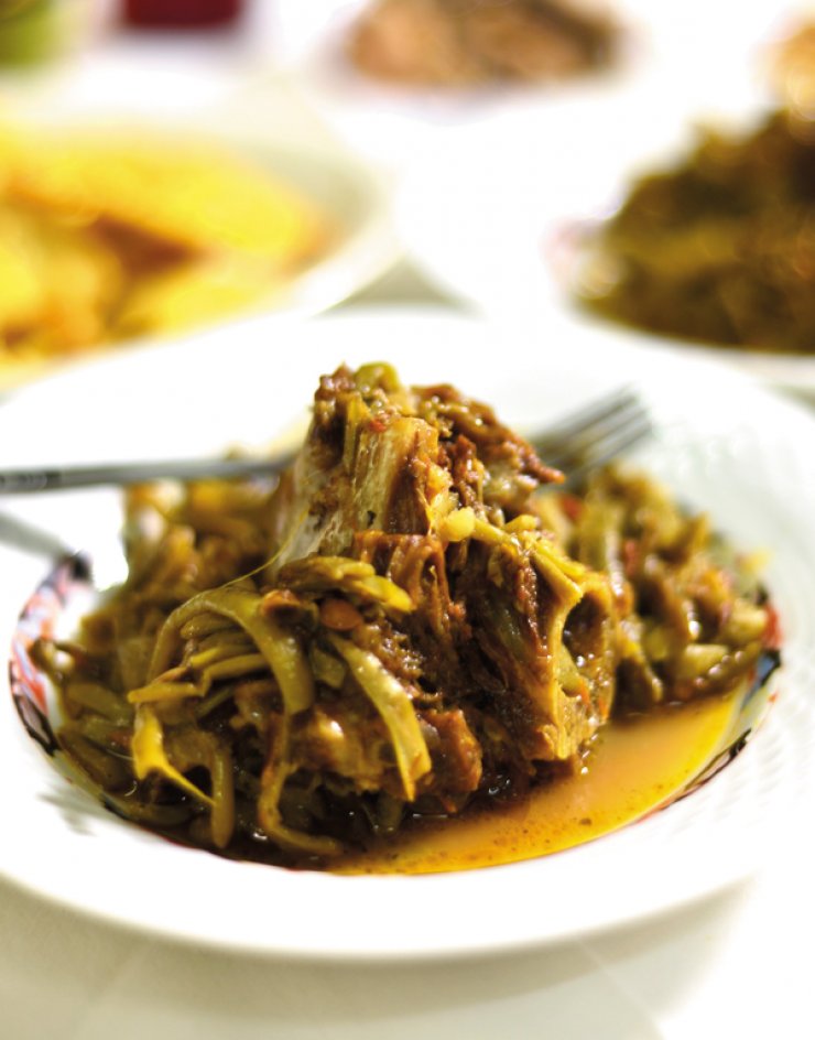 Φασολάκια µε το απόχτι