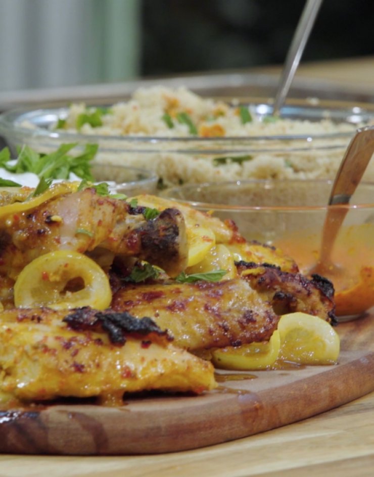 Κοτόπουλο με χαρίσα