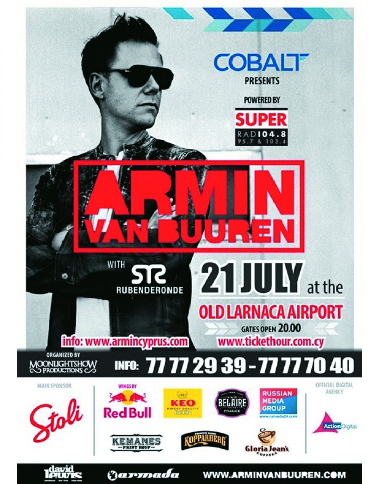 Ο Armin Van Buuren θα απογειώσει ξανά το κοινό της Κύπρου