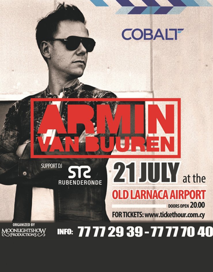 Ο Armin Van Buuren έτοιμος για άφιξη στο παλιό αεροδρόμιο Λάρνακας