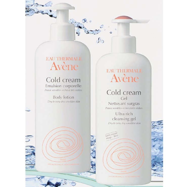 Avène, Cold Cream Body Lotion & Ultra Rich Cleansing Gel