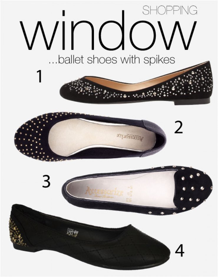 Βallet shoes with spikes