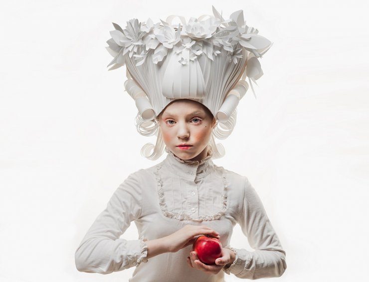 Περούκες baroque από χαρτί