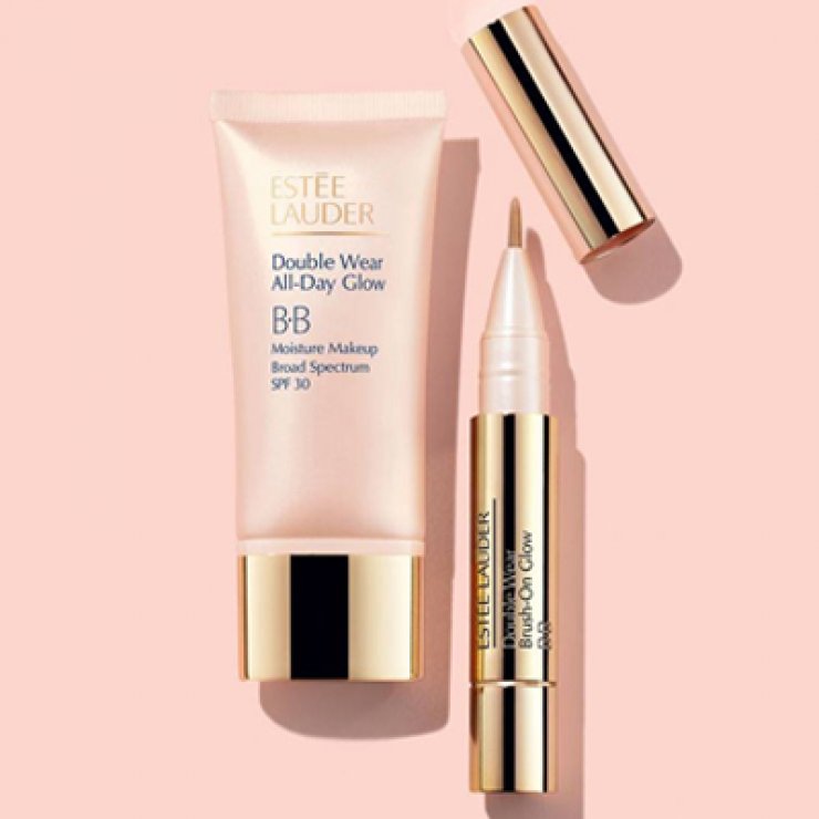 Η Estee Lauder παρουσιάζει το Double Wear All-Day Glow BB Moisture Makeup SPF30 και Brush-On-Glow BB Highlighter
