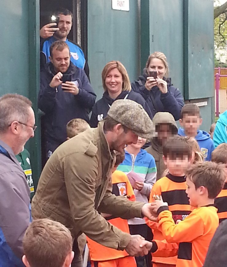 Ο Beckham στηρίζει το γιο του [εικόνες]