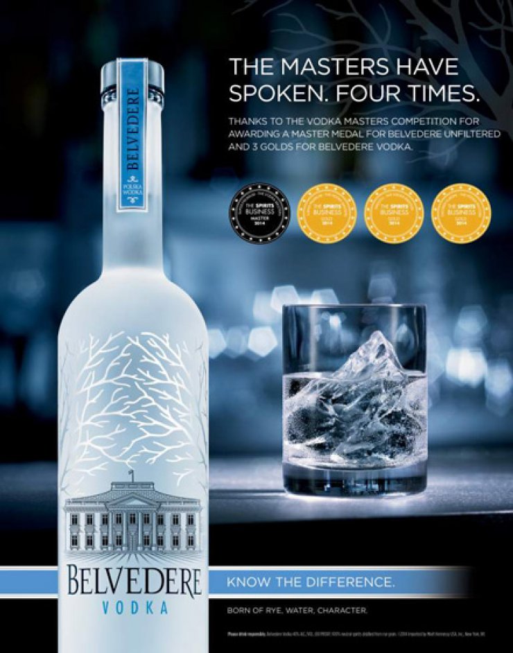 Βραβεία Vodka Masters 2014: 4 Μετάλλια για την Belvedere
