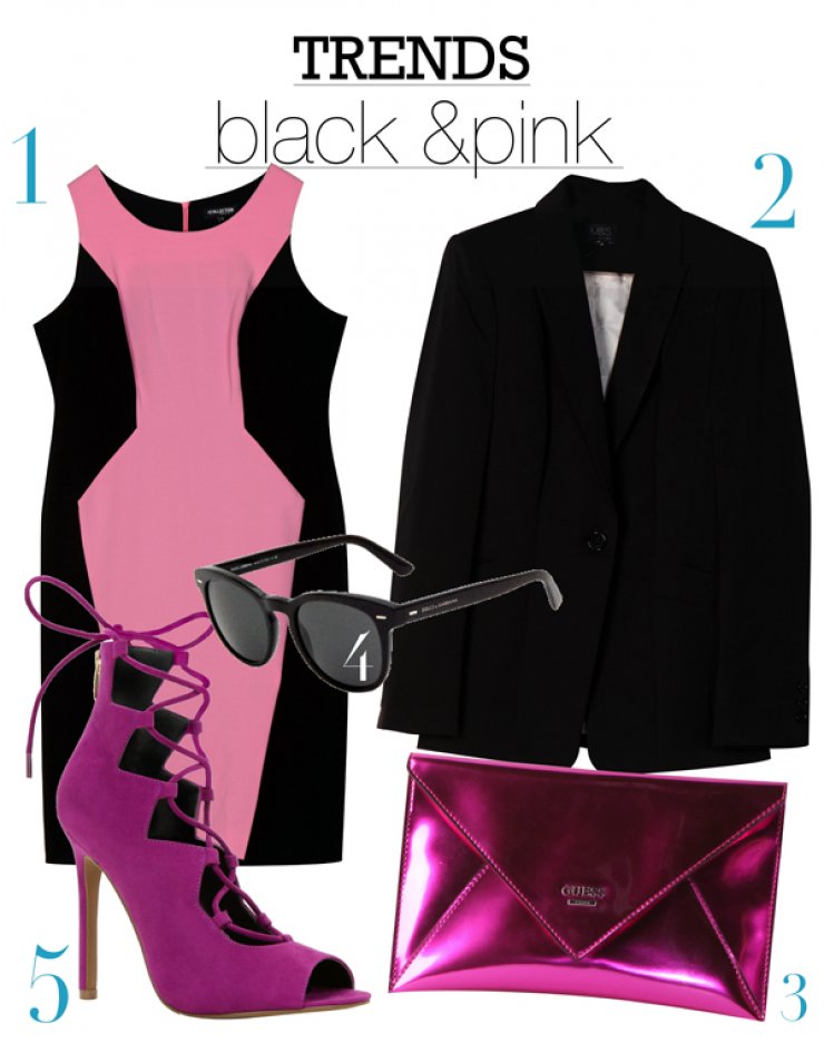 Black & pink