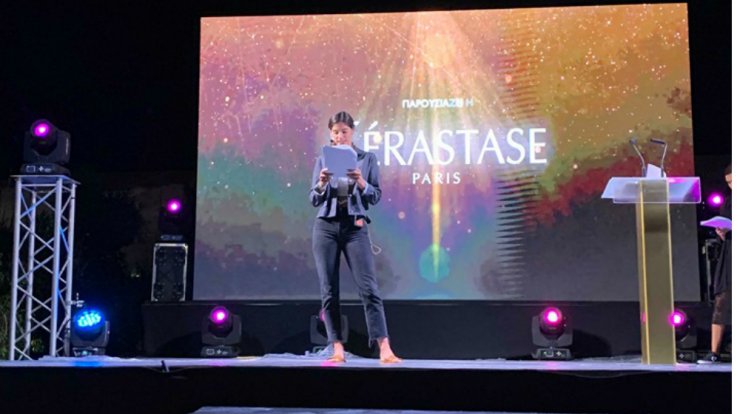 Στις πρόβες για τη λαμπερή τελετή των βραβείων "Beauty Awards 2019" με τη Χριστίνα Μπόμπα