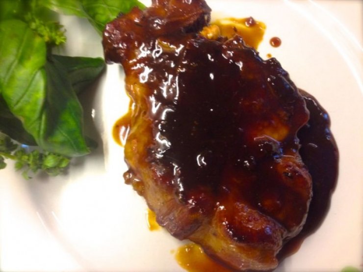 Χοιρινά Μπριζολάκια Με Μέλι, Μουστάρδα, Πορτοκάλι