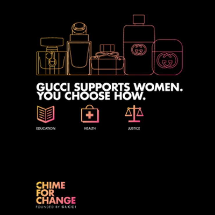 Gucci Parfums: Φέρνει την αλλαγή στη ζωή κοριτσιών και γυναικών μέσω της καμπάνιας Chime for Change