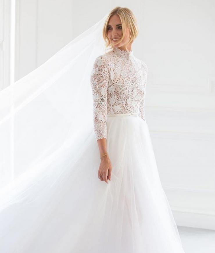 Απλά υπέροχη! Δείτε το εντυπωσιακό νυφικό της Chiara Ferragni! [εικόνες]