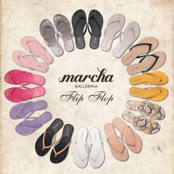 Flip flops by Marcha Ballerina