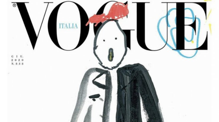 Τα νέα εξώφυλλα της ιταλικής Vogue είναι ζωγραφιές παιδιών