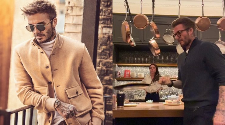 Ο David Beckham φτιάχνει pancakes και είναι ότι πιο σέξι και διασκεδαστικό θα δεις σήμερα