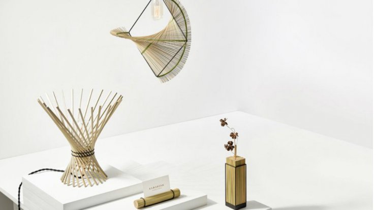 Φωτιστικά σε μινιμαλιστικό design από χόρτο του νερού