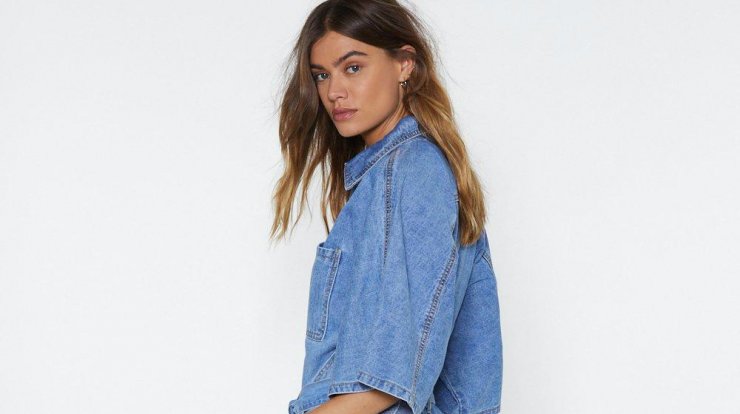Denim button boiler suit τόλμησε το!