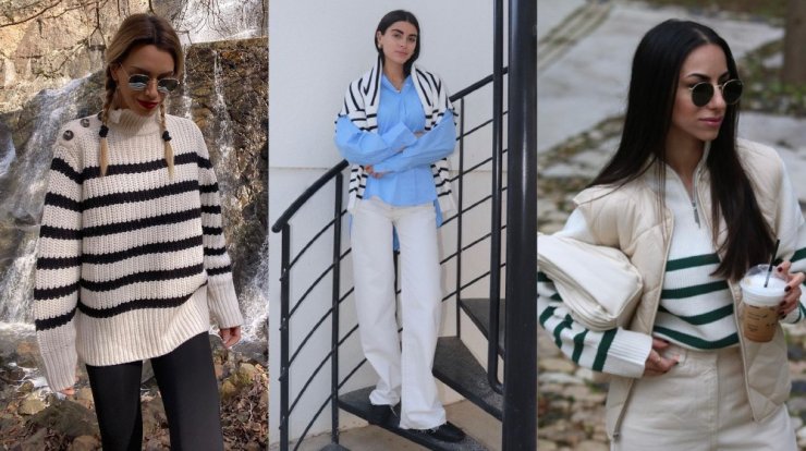 3 fashion girls σου δείχνουν πώς να φορέσεις το ριγέ τοπ