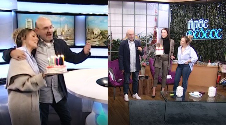 Ο Ανδρέας Δημητρόπουλος έχει γενέθλια και έσβησε δύο τούρτες on air [βίντεο]