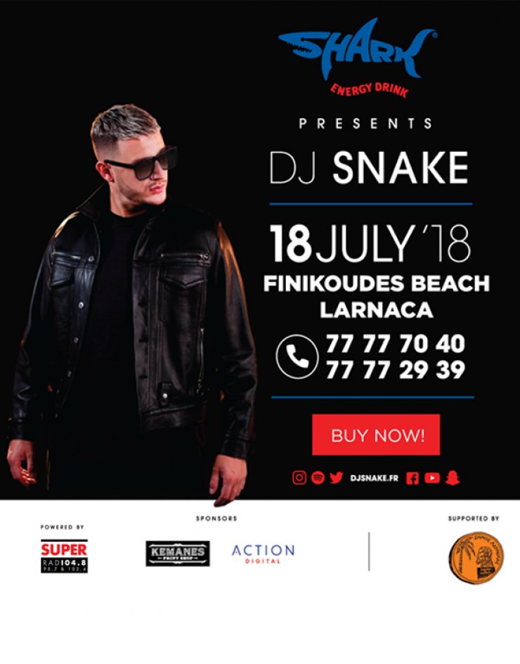 O Global Superstar DJ SNAKE στην Κύπρο!