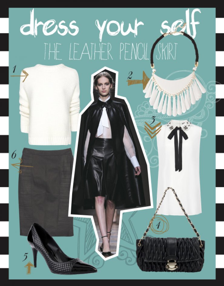 The Leather Pencil Skirt