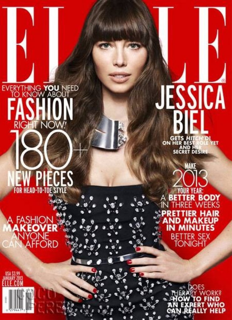 H Jessica Biel στο εξώφυλλο του Elle