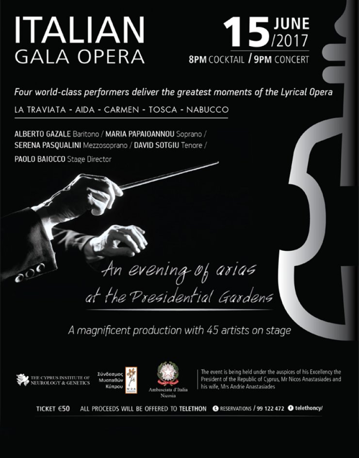 Italian Gala Opera: Φιλανθρωπική συναυλία για το Telethon
