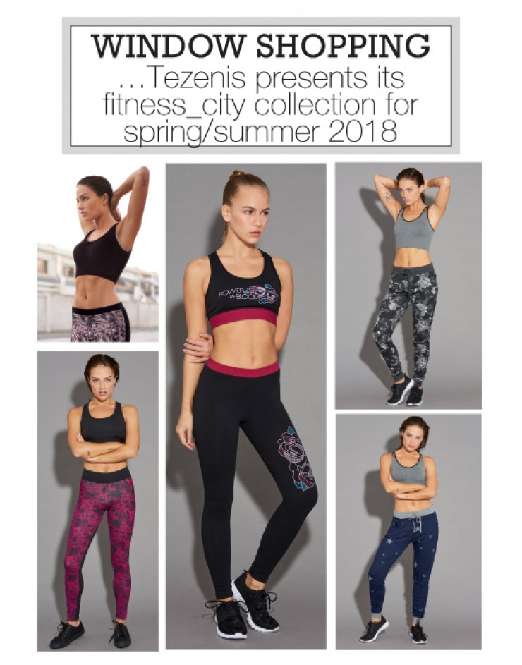 Tezenis presents its fitness - city collection for Spring/Summer 2018