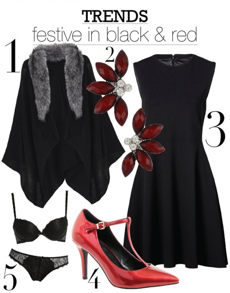Festive in black & red