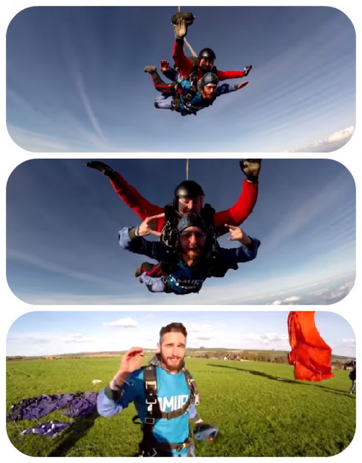 Αντρέας Φυλακτού: Πήδηξε από τα 15.000 πόδια για φιλανθρωπικό σκοπό! [βίντεο]