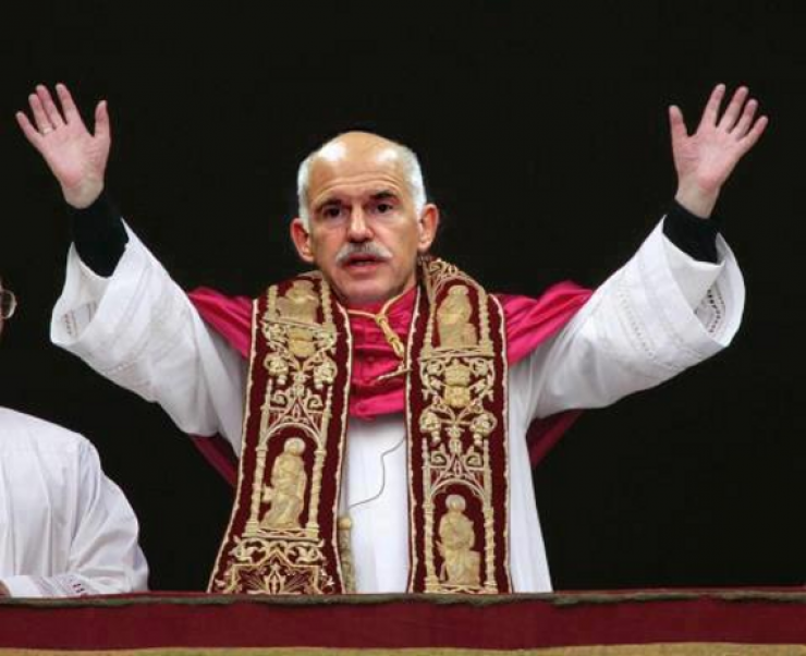 Η εικόνα με τον Παπανδρέου-Πάπα που σαρώνει τα social media