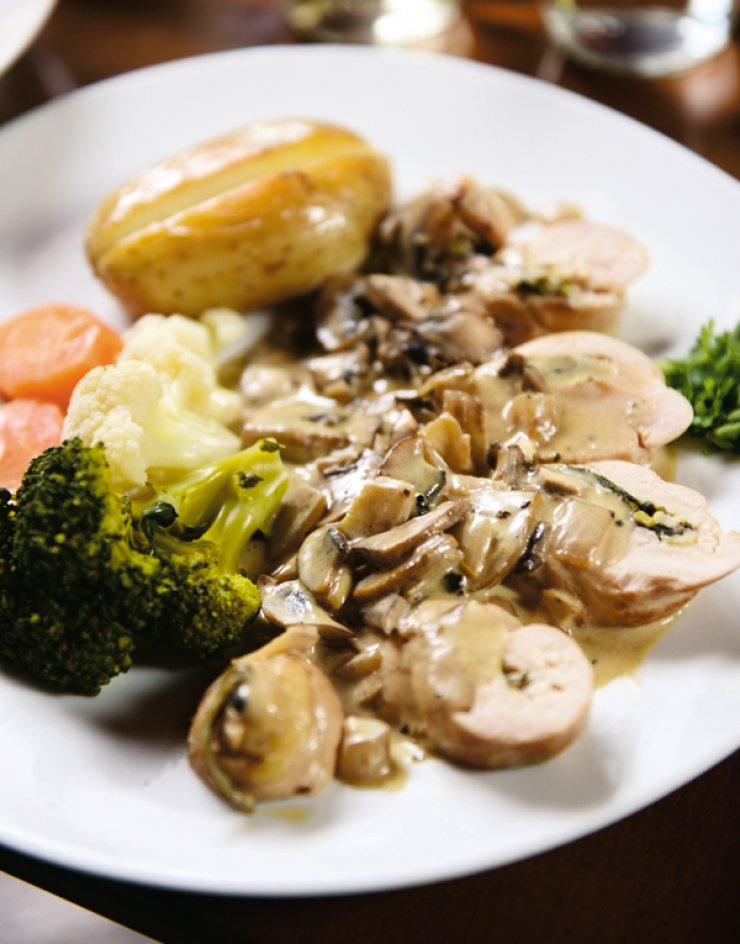 Γεμιστό φιλέτο κοτόπουλο με σπανάκι και φέτα