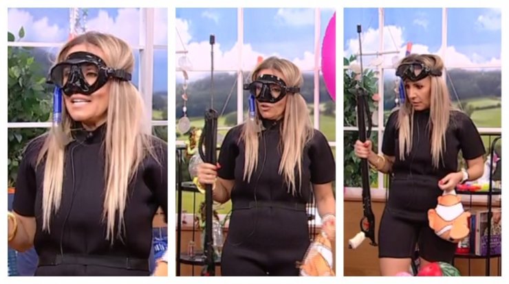 Η Γιώτα Δαμιανού το τερμάτισε! Ντύθηκε βατραχάνθρωπος στην τελευταία εκπομπή! [βίντεο]