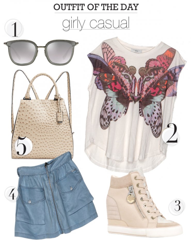 Girly casual