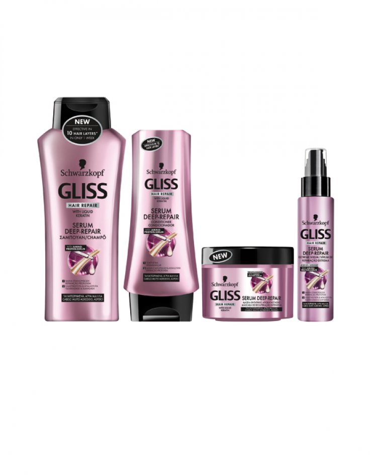 Nέα σειρά επανόρθωσης Gliss Serum Deep-Repair