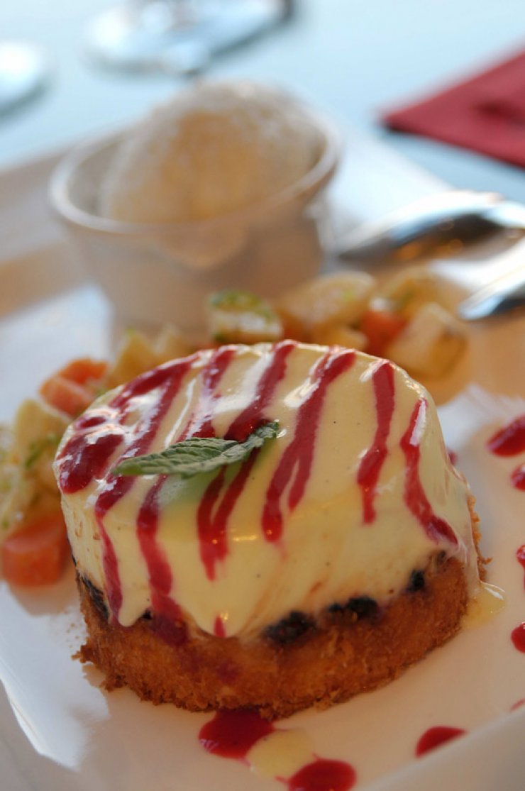 Cheesecake με cranberries