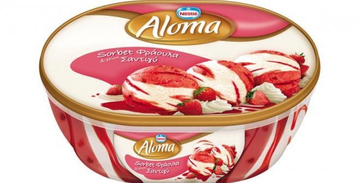 Δοκίμαστε το νέο Aloma Sorbet Φράουλα και Σαντιγύ!