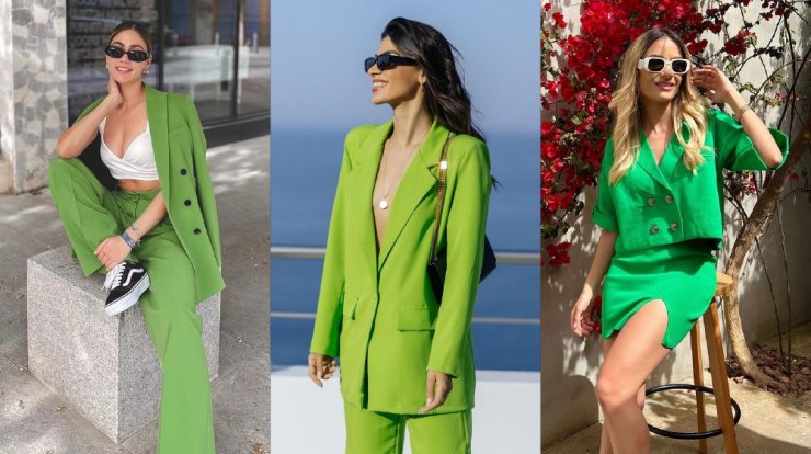 3 τρόποι να φορέσεις τo πράσινο κοστούμι όπως τα fashion girls