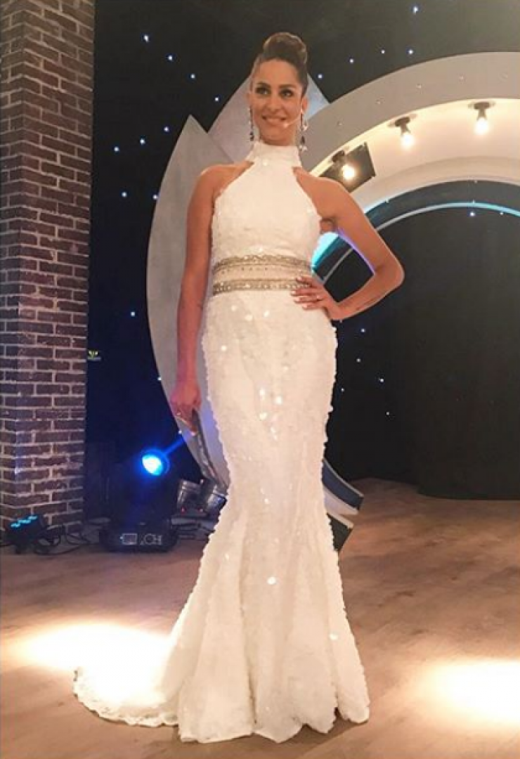 Κωνσταντίνα Ευριπίδου: Με τη μικρή Αριάδνη αγκαλιά στο πλατό!