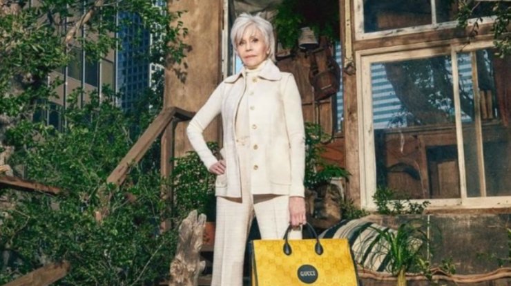 H Jane Fonda πρωταγωνιστεί στην "Οff Τhe Grid" συλλογή του οίκου Gucci