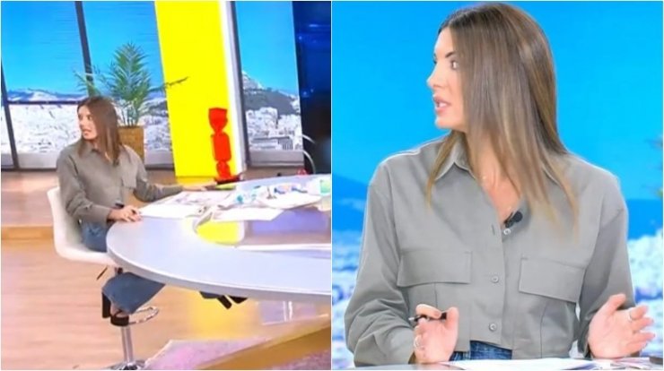 Το βίντεο με την αντίδραση της Σταματίνας Τσιμτσιλή τη στιγμή που έγινε ο σεισμός ενώ έκανε εκπομπή