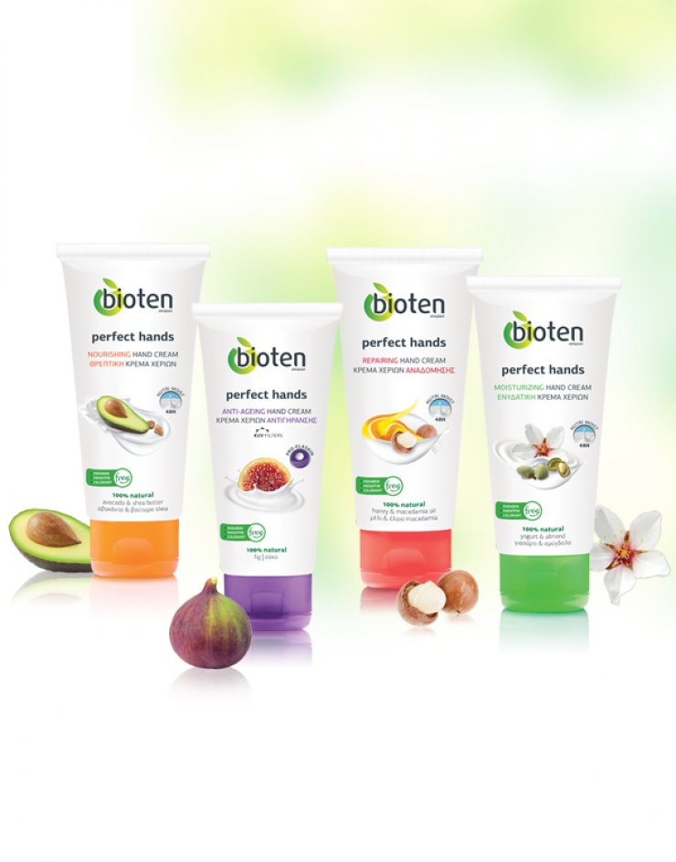 Γαλάκτωμα σώματος και κρέμες χεριών από την Bioten