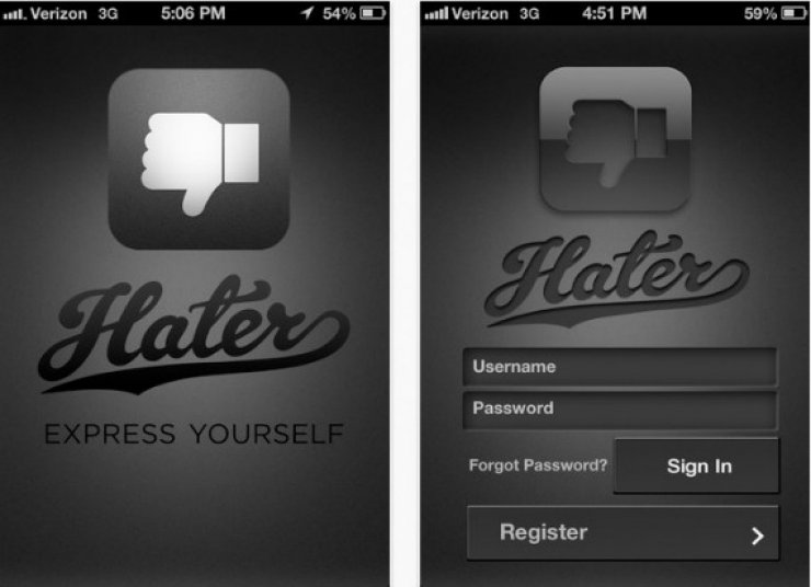 Ένα application για όσους ξέρουν να μισούν!
