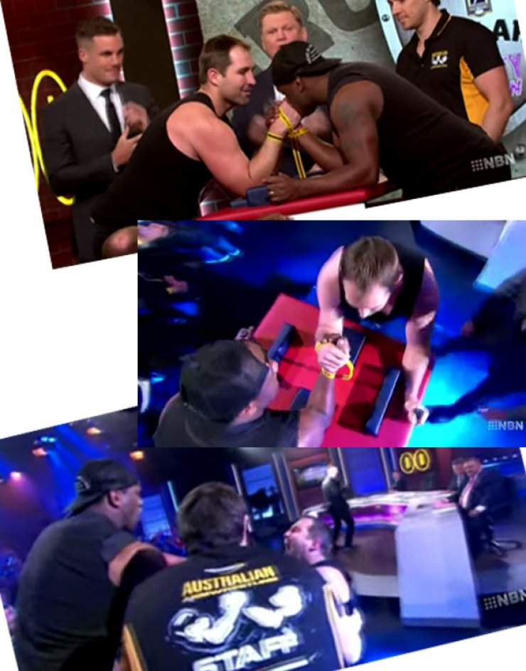 Έσπασε τον αγκώνα του σε αγώνα bras de fer! [βίντεο] Ι LOVE STYLE