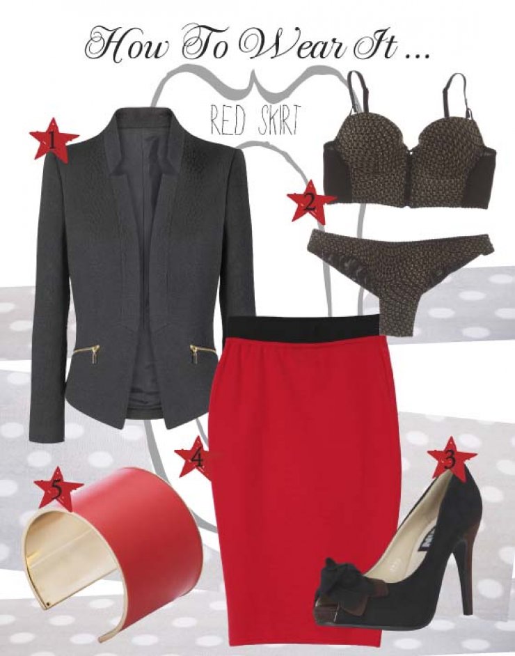 Πως να φορέσεις την κόκκινη φούστα