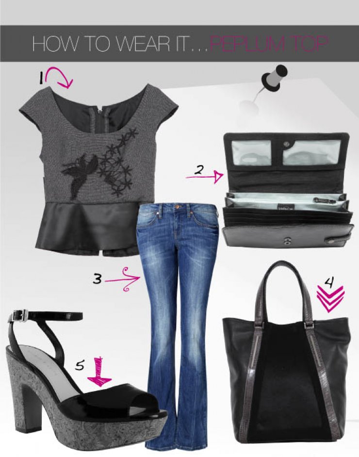 How to wear…peplum top