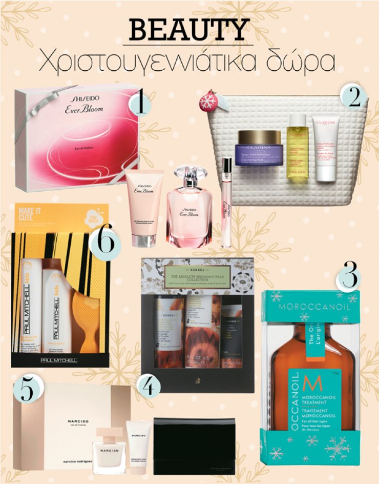 5 + 1 δώρα ομορφιάς για τα Χριστούγεννα 